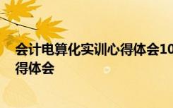 会计电算化实训心得体会1000字怎么写 会计电算化实训心得体会