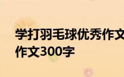 学打羽毛球优秀作文600字 学打羽毛球叙事作文300字