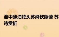 淮中晚泊犊头苏舜钦朗读 苏舜钦《淮中晚泊犊头》翻译及全诗赏析