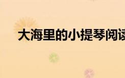 大海里的小提琴阅读答案 提琴阅读答案
