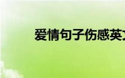 爱情句子伤感英文 爱情句子 伤感