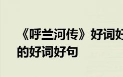 《呼兰河传》好词好句再配画 《呼兰河传》的好词好句