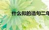什么似的造句二年级 什么似的造句