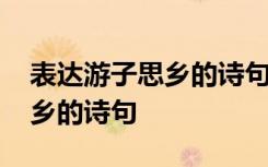 表达游子思乡的诗句六年级下册 表达游子思乡的诗句