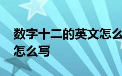 数字十二的英文怎么写单词 数字十二的英文怎么写