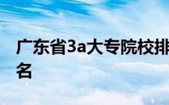 广东省3a大专院校排名 广东省大专3a学校排名