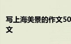 写上海美景的作文500字 美丽的上海600字作文