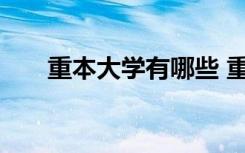 重本大学有哪些 重点大学有哪些学校