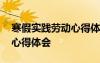 寒假实践劳动心得体会怎么写 寒假实践劳动心得体会