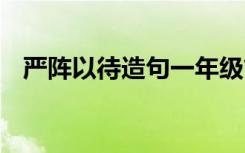 严阵以待造句一年级简单 用严阵以待造句