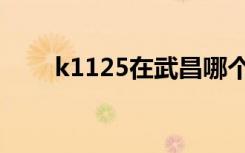 k1125在武昌哪个检票口（k1125）
