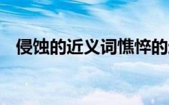 侵蚀的近义词憔悴的近义词 侵蚀的近义词