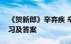 《贺新郎》辛弃疾 辛弃疾《贺新》的阅读练习及答案