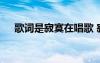 歌词是寂寞在唱歌 寂寞在唱什么歌歌词
