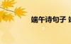 端午诗句子 端午简短诗句