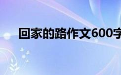 回家的路作文600字初中 回家的路作文
