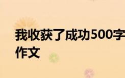 我收获了成功500字左右 我收获了成功叙事作文