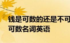钱是可数的还是不可数 钱是可数名词还是不可数名词英语