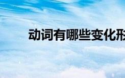 动词有哪些变化形式（动词有哪些）