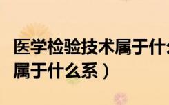 医学检验技术属于什么系专业（医学检验技术属于什么系）