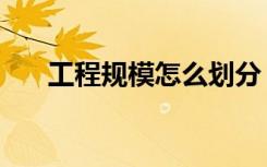 工程规模怎么划分（工程规模怎么填）