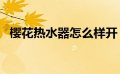 樱花热水器怎么样开（樱花热水器怎么样）