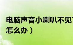 电脑声音小喇叭不见了怎么办（小喇叭不见了怎么办）