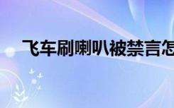飞车刷喇叭被禁言怎么解（飞车刷喇叭）