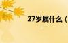 27岁属什么（29岁属什么）