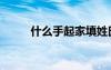 什么手起家填姓氏（什么手起家）