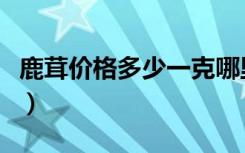 鹿茸价格多少一克哪里买（鹿茸价格多少一克）