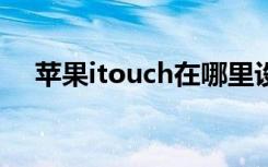 苹果itouch在哪里设置（苹果itouch5）