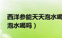 西洋参能天天泡水喝吗 小孩（西洋参能天天泡水喝吗）