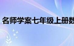 名师学案七年级上册数学电子版（名师学案）