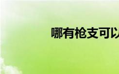 哪有枪支可以买（哪有枪）