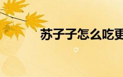 苏子子怎么吃更好吃（苏子子）