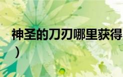 神圣的刀刃哪里获得（dnf神圣的刀刃怎么得）