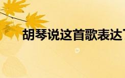 胡琴说这首歌表达了什么情感（胡琴）