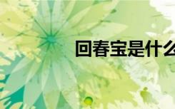 回春宝是什么药（回春宝）
