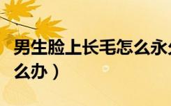 男生脸上长毛怎么永久去掉（男生脸上长毛怎么办）
