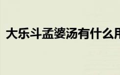 大乐斗孟婆汤有什么用（q宠大乐斗孟婆汤）