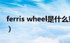 ferris wheel是什么意思（wheel是什么意思）