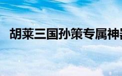 胡莱三国孙策专属神器（胡莱三国真孙策）