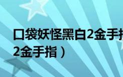 口袋妖怪黑白2金手指版下载（口袋妖怪黑白2金手指）