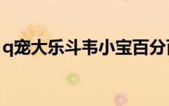 q宠大乐斗韦小宝百分百（q宠大乐斗韦小宝）