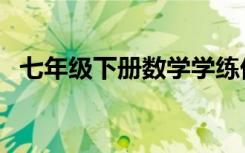 七年级下册数学学练优答案（学练优答案）