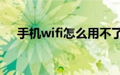 手机wifi怎么用不了（手机wifi怎么用）