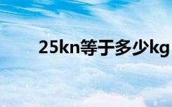 25kn等于多少kg（kn等于多少kg）