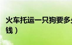火车托运一只狗要多少钱（托运一只狗要多少钱）
