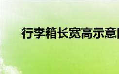 行李箱长宽高示意图（长宽高示意图）